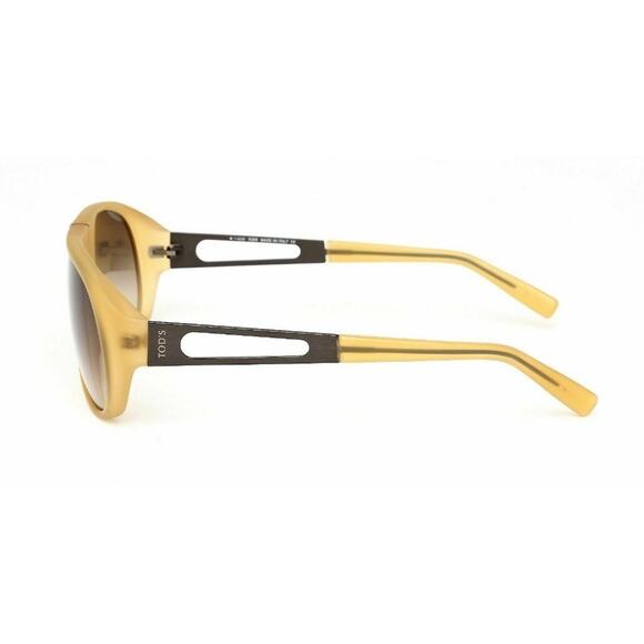 NEW NWT $415 Tod's Sunglasses Dark yellow unisex yield glasses - Picture 2 of 7
